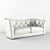 Butterfly Lounge Sofa 2x 3D model small image 1