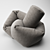 Knotty Bag Chair 3D model small image 1