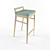 Sleek and Stylish KAZE Bar Chair 3D model small image 1