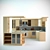 Elegant Classic Kitchen 3D model small image 1