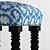 Elegant Twist Stools: European Barley & Casablanca 3D model small image 2