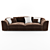 Title: Wimbledon Ego Leather Sofa 3D model small image 1