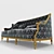 Elegant Marino Sofa by Angelo Cappellini 3D model small image 1
