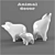 Whimsical Animal Bookends 3D model small image 1
