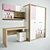 NewJoy Pink Bunny Children's Furniture Set 3D model small image 3