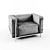 Modern LC3 Armchair: Comfort Redefined 3D model small image 1