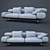 WING Sofa: Sleek Comfort for Your Living Space 3D model small image 1