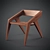 Modern Design Hank Chair 3D model small image 2