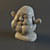  Serene Stone Buddha Head 3D model small image 1