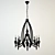 Elegant Crystal Chandelier 3D model small image 1