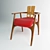 Elegant Sylvia Neil Chair 3D model small image 1
