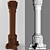 Elegant Column H1200 3D model small image 1