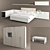 LA VELA II hulsta: Bed, Nightstand, Bench, Wardrobe 3D model small image 1