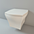 Sleek Hanging Toilet with Micro-Lift 3D model small image 1