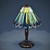 Jeweled Peacock Tiffany Lamp 3D model small image 1