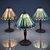 Jeweled Peacock Tiffany Lamp 3D model small image 2