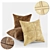 Luxury Leather Cushions 3D model small image 1