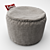 Taupe Fatboy Point Puff: 50cm Diameter 3D model small image 1