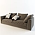 B&B Italia OMNIA 2411ADX: Elegant Maxalto Sofa 3D model small image 1