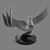 Graceful Dove Sculpture 3D model small image 2