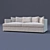 Elegant Hampton Memory Sofa 3D model small image 1