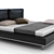 Kafka Bed: Genuine Leather, Stainless Steel, Free Moscow Delivery 3D model small image 2