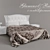 Elegant Vintage Coco Bed 3D model small image 1