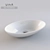 VitrA Geo 60 cm Oval Porcelain Sink 3D model small image 1