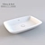 Modern Rectangular Porcelain Basin - Villeroy & Boch Loop & Friends 3D model small image 1