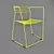 Steel Wire Chair: Sleek Modern Design 3D model small image 1