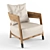 Caroline Chair: Modern, Mobile, Flexform 3D model small image 1