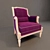 Luxury Furman Chair 3D model small image 1