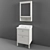 Modern White Bathroom Set - Hemnes/Rättviken 3D model small image 1