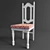 Title: Restored Vintage Chair with Elegant Drapery 3D model small image 1