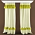 Colorful Kids Curtains 3D model small image 1