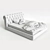 Luxury Bolzan Letti Bed - EXIGE 3D model small image 2