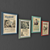 Retro Internet Promotional Posters 3D model small image 1