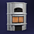 Ultimate Corner Fireplace & Oven 3D model small image 1