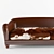 Custom Cowhide Sofa 3D model small image 2