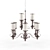 Elegant York Chandelier 3D model small image 2