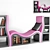 Curved Wood Bookshelf: Contemporary Design 3D model small image 1