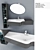 Sleek Italian Bathroom Furniture Kit 3D model small image 1