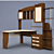 Spacious Multi-Functional Computer Desk 3D model small image 1