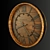 Elegant Oak Yorkshire Wall Clock 3D model small image 1