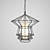 Elegant Zeppelin Pendant Light 3D model small image 2