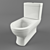 Compact Toilet 540х365 3D model small image 1