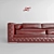Sleek Comfort: Modern Sofa 3D model small image 2