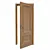 Brazilian Standard Wooden Door 3D model small image 2