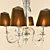 Elegant Silver Chandelier 3D model small image 2