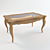 Arly Coffee Table: Realistic Design with Textured Finish 3D model small image 1